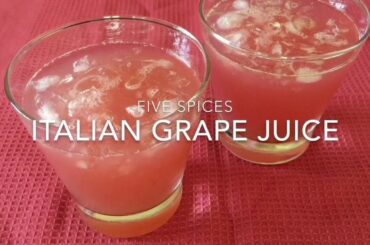 Italian grape juice | Eid special recipes | how to make grape juice | five spices by sanjitha