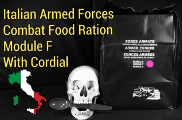 Italian MRE (With Liquor!): RARE Combat Food Ration Module F Tasting - Including Cordial