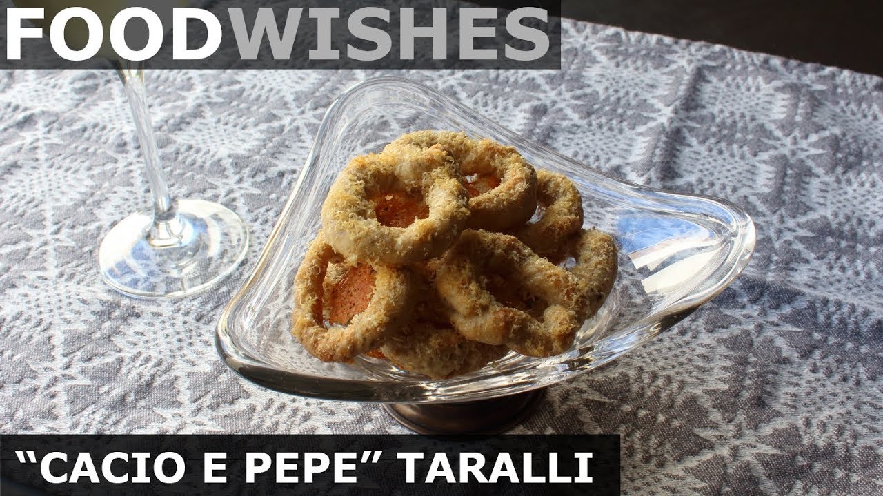 "Cacio e Pepe" Taralli (Cheese & Pepper Pretzels) Food