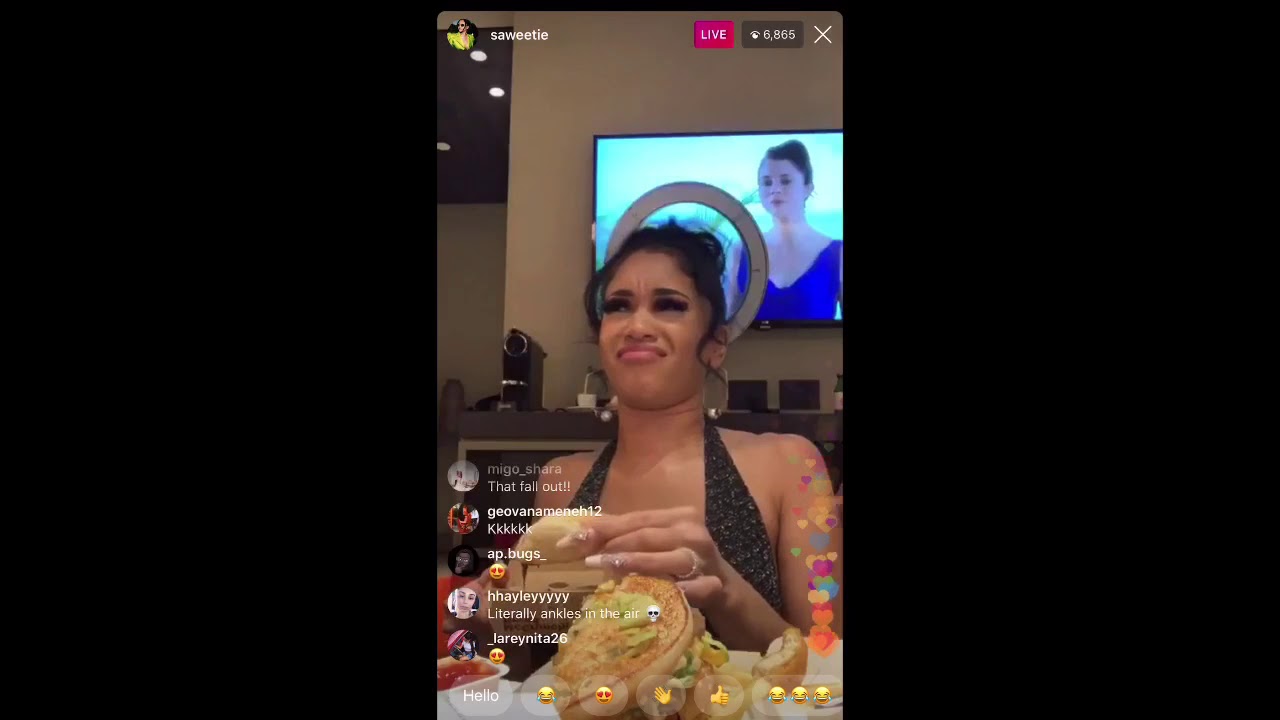 MUKBANG SAWEETIE ON IG LIVE MCDONALDS IN ITALY ! - Italian ...