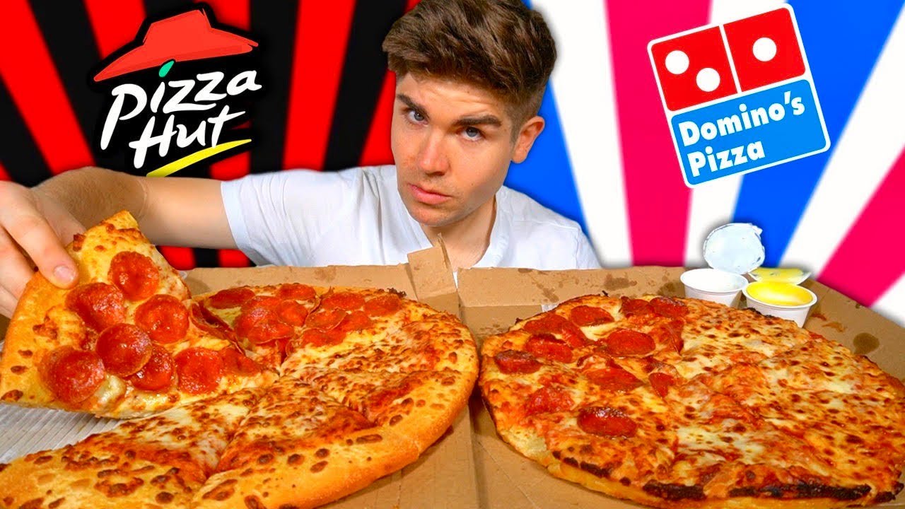 Dominos vs Pizza Hut PIZZA Mukbang Actually SHOCKED Italian Food