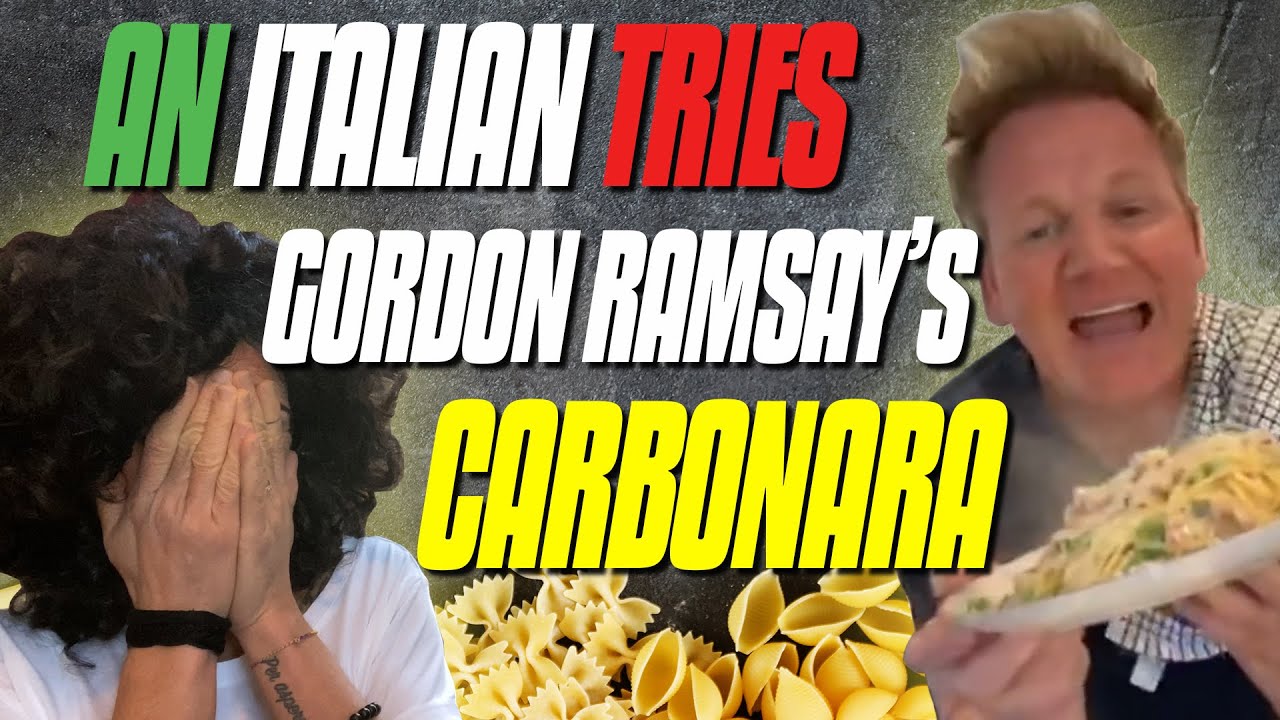 An Italian Tries Gordon Ramsay's Carbonara Recipe | 10 Minute Spaghetti