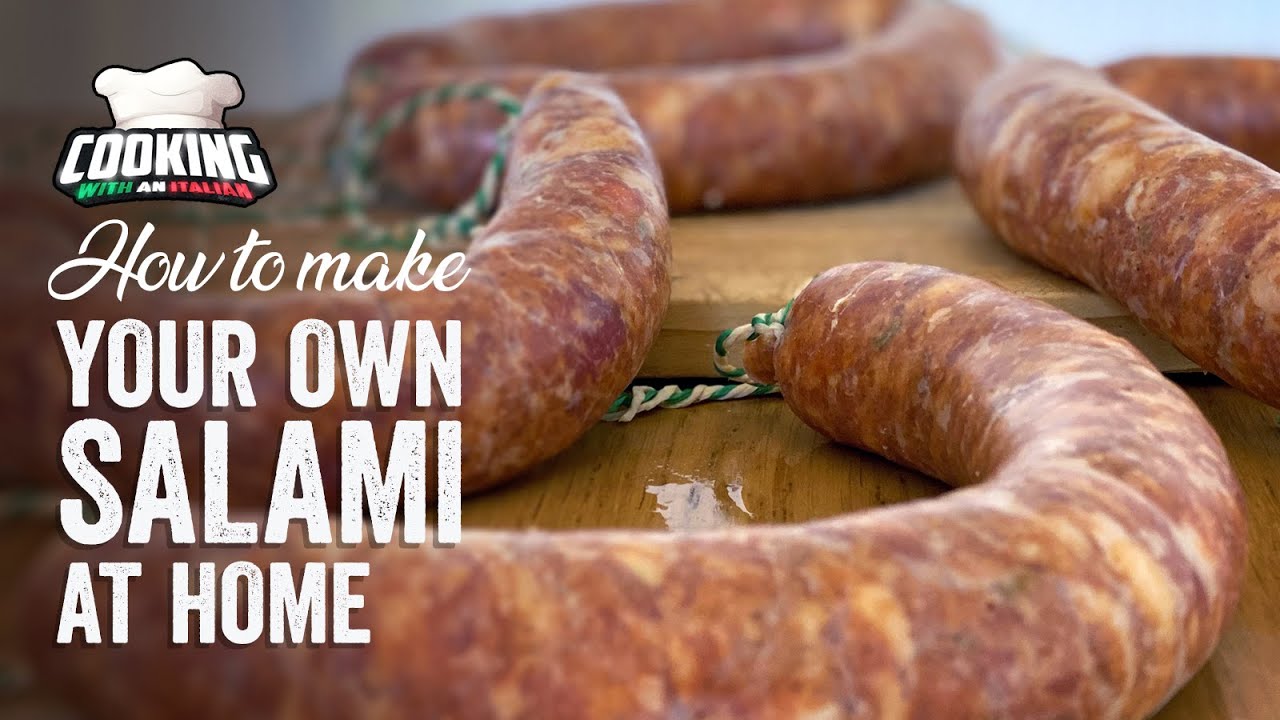 How to MAKE ITALIAN SALAMI at home using basic ingredients! by Cooking