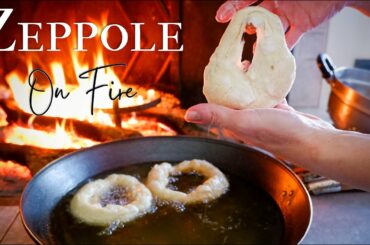 The Last Snow of Winter - Calabrese Zeppole Cooked on the Fire - Cuddrurieddri