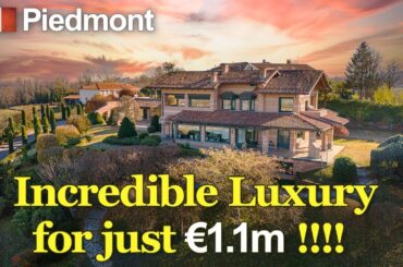 Luxury Piedmont villa for sale 35 mins from Torino